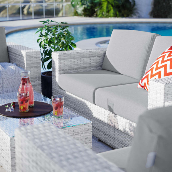 Rosecliff Heights Convene 4Piece Outdoor Patio Set Wayfair